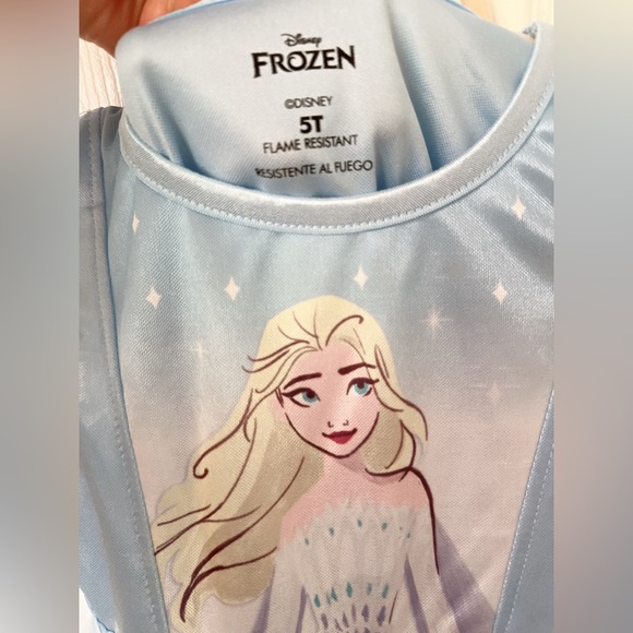 Disney Frozen Elsa Light Blue Kids Dress - Picture 7 of 8